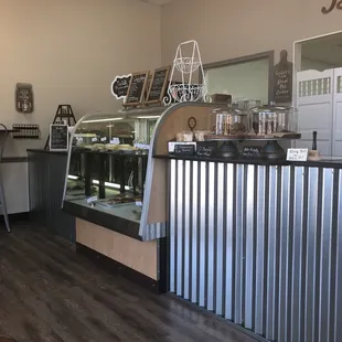 the counter and counter area