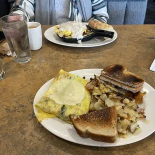 a plate of food on a table