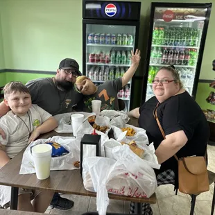 Customer very happy for delicious food