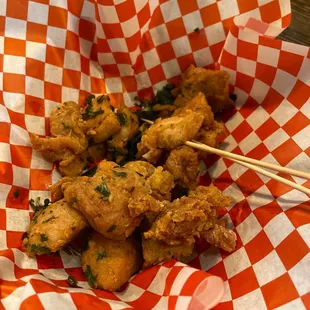 Chicken is so juicy and delicious