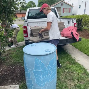 pavers to raise the barrel