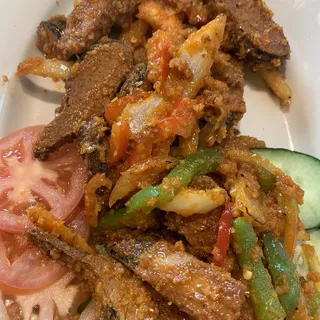 F6. Sautee Crunchy Fish with Lemongrass & Pepper