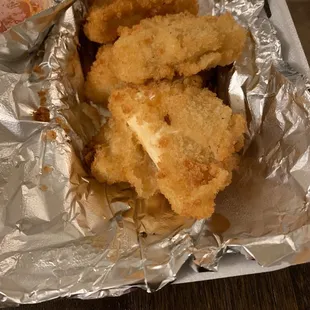 4. Tofu Tempura - just a flavorless pile of mush in a styrofoam container