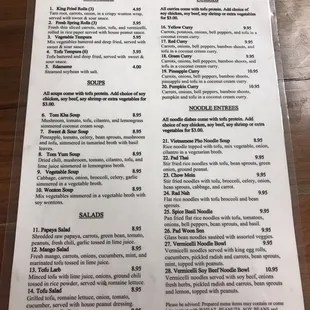Full Menu