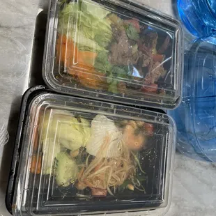 Beef salad &amp; Papaya Salad