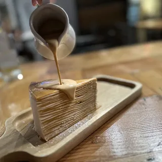 Thai Tea Crape Cake