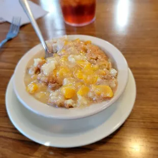 Peach cobbler