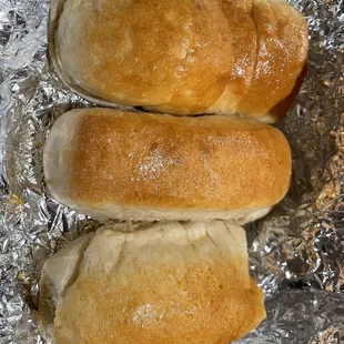 Breadsticks with salad