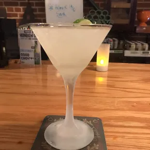 Delicious key lime martini