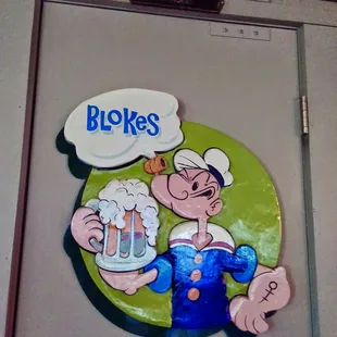 Charming restroom signs