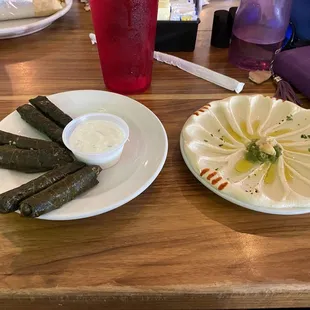 Stuffed Grape Leaves Hummus