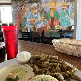Inside Restaurant, Chicken Shawarma