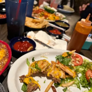 a plate of food on a table