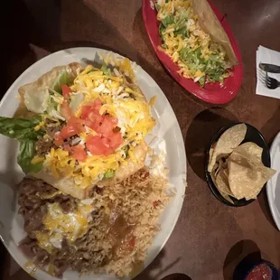 Combo #15 with a taco