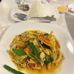 Hot Thai chicken stirfry