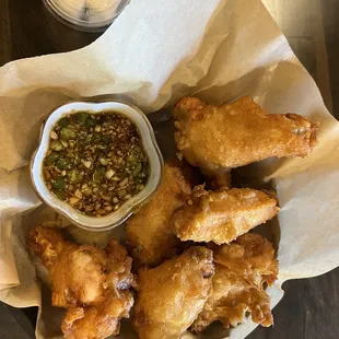 Soy garlic chicken wings