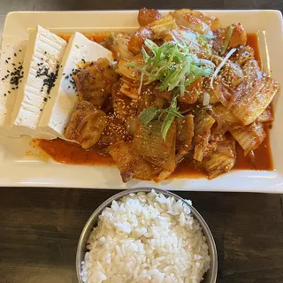 Tofu Kimchi with pork belly