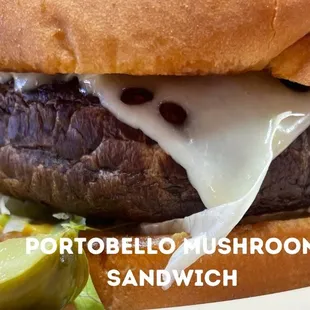 Vegetarian Portobello Sandwich (cheese optional)