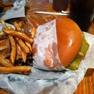 Green Chili Cheddar Burger