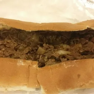 Plain steak with onions