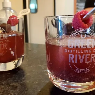 Raspberry chocolate old fashioned... soooo good