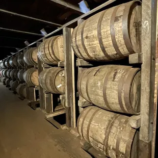 stacked barrels