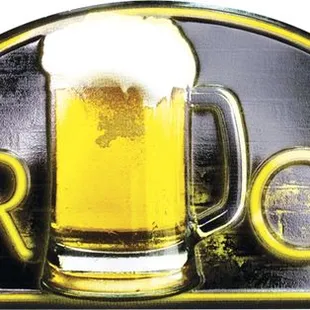 a beer cave sign