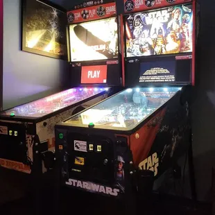 Empire Strikes Back and Led Zepplin pinball machines