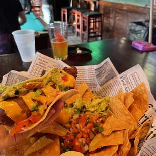 Amazing Fish Tacos + Chips/Guac