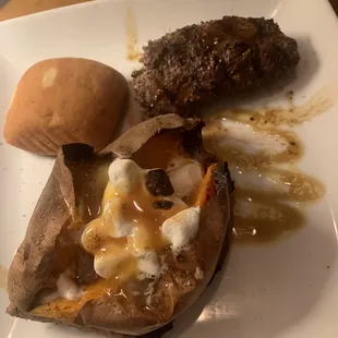 8oz sirloin loaded sweet potato