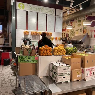 a woman in a grocery store