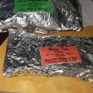 Tacos to go