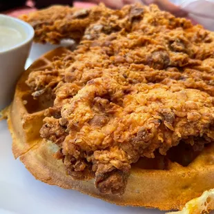 Chicken and waffle