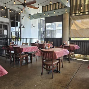 Outside Patio area for eating.