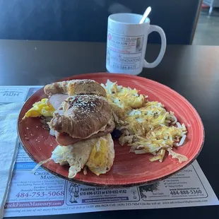 Crazy breakfast sandwich