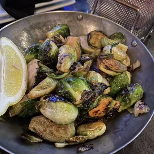 PAN SEARED BRUSSELS SPROUTS