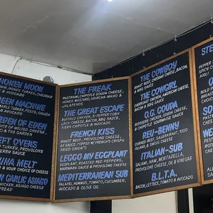 the menu of the green street market