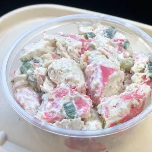 Crab salad from their deli. This was really gross. Skip it.