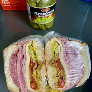 Italian sub sandwich.