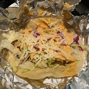 Fried Fish Taco is fresh and the corn tortilla is perfect