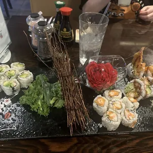 sushi and sashimi