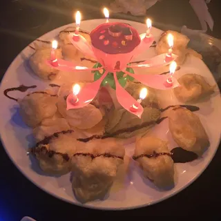 Fried Banana and Ice Cream