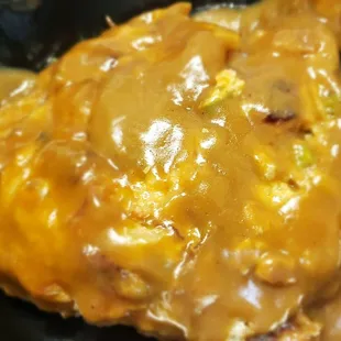 The pork egg fu young.