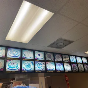In-store menu
