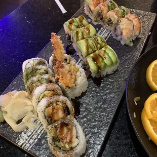 Front to back: Green River, Caterpillar, American