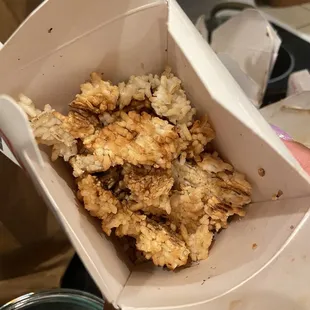 LITERALLY FRIED RICE. I PAID $15 FOR BURNT RICE.