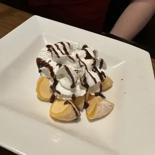 Mango Mochi Ice Cream - would ask for it without the chocolate sauce next time.