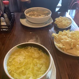 Small Egg Drop Soup &amp; Large Wonton Soup