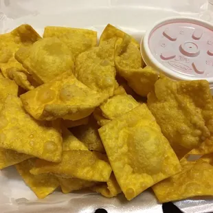 More wontons than I expected. Very tasty.