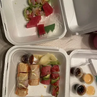 This is $60+ worth of sushi. Green Tea, you are done